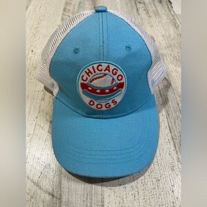 Chicago Dogs Blue Baseball Cap Hat Adjustable Mesh Snapback Hat